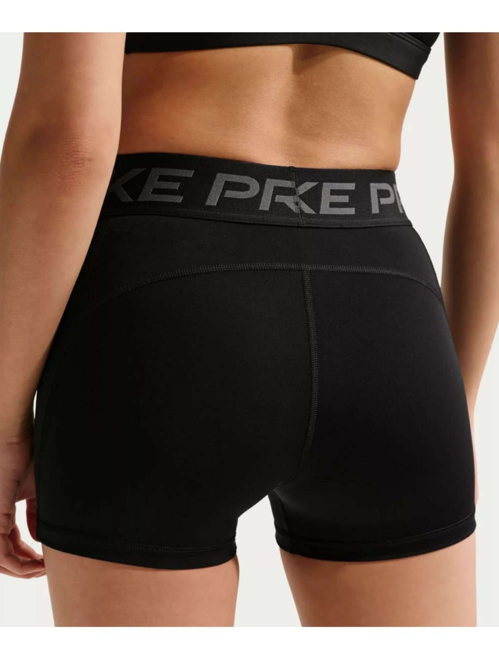 Nike Black & Gray Pro Compression Shorts - Picture 2 of 6